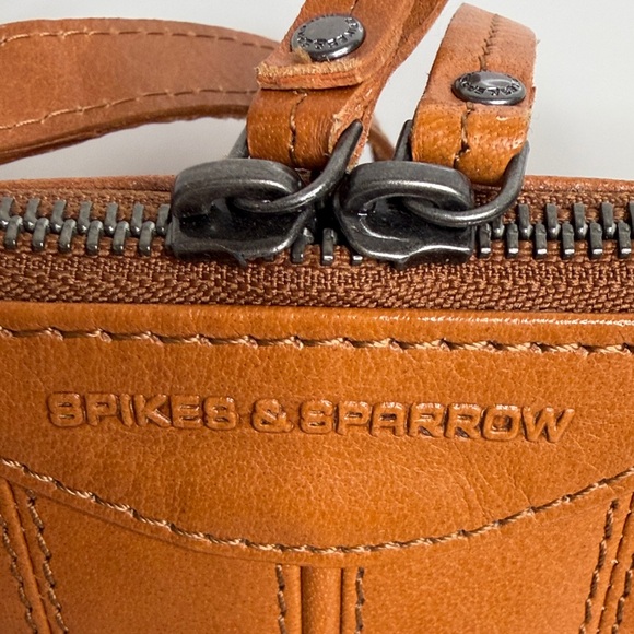 Spikes & Sparrow Brown Leather Shoulder Bag - Picture 12 of 12